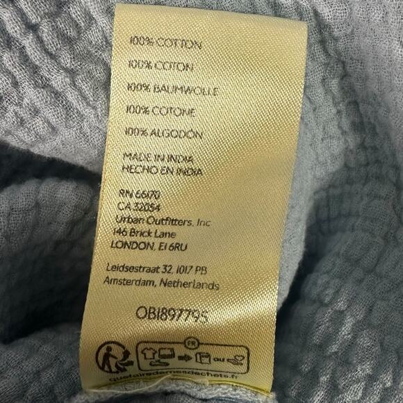 Free People We The Free Cardiff Top in Blue Bell Oversized Large Gauze Cotton - Picture 10 of 11